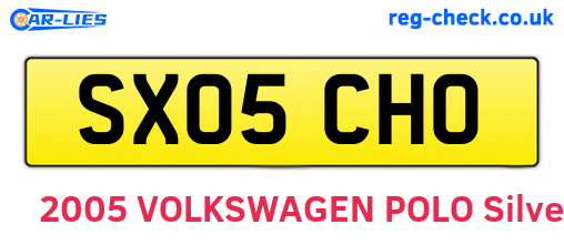 SX05CHO are the vehicle registration plates.