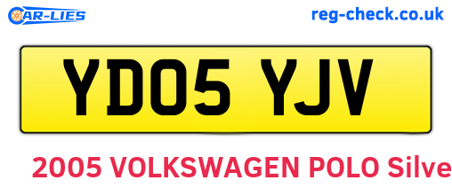 YD05YJV are the vehicle registration plates.
