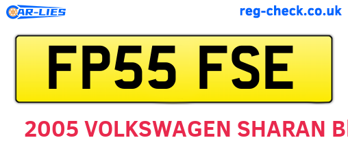 FP55FSE are the vehicle registration plates.