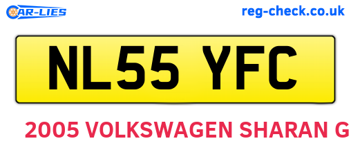 NL55YFC are the vehicle registration plates.