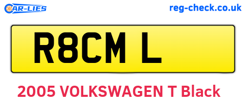 R8CML are the vehicle registration plates.