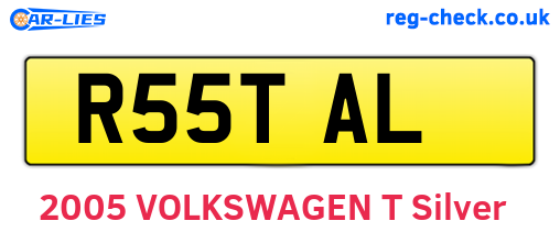 R55TAL are the vehicle registration plates.