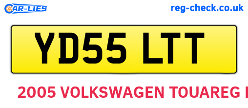 YD55LTT are the vehicle registration plates.