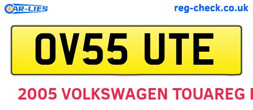 OV55UTE are the vehicle registration plates.