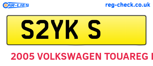S2YKS are the vehicle registration plates.