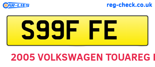 S99FFE are the vehicle registration plates.