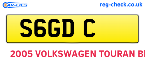 S6GDC are the vehicle registration plates.