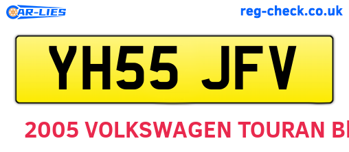 YH55JFV are the vehicle registration plates.