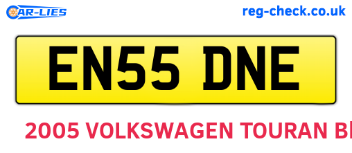 EN55DNE are the vehicle registration plates.