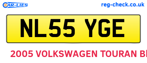 NL55YGE are the vehicle registration plates.