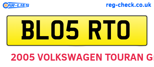 BL05RTO are the vehicle registration plates.