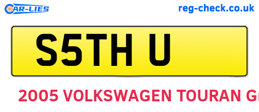 S5THU are the vehicle registration plates.