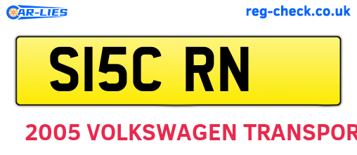 S15CRN are the vehicle registration plates.