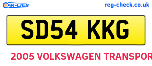 SD54KKG are the vehicle registration plates.