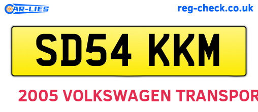SD54KKM are the vehicle registration plates.