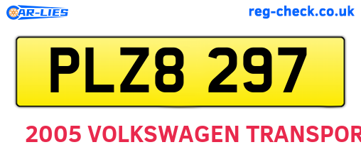 PLZ8297 are the vehicle registration plates.