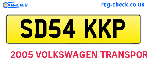 SD54KKP are the vehicle registration plates.