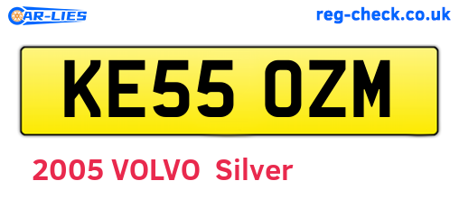 KE55OZM are the vehicle registration plates.