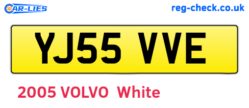 YJ55VVE are the vehicle registration plates.