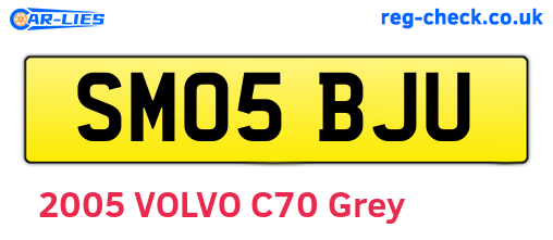 SM05BJU are the vehicle registration plates.