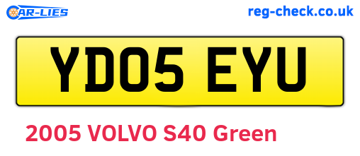YD05EYU are the vehicle registration plates.