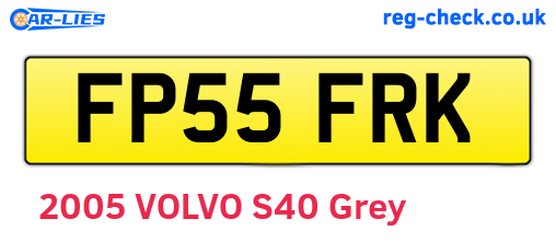 FP55FRK are the vehicle registration plates.