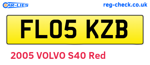 FL05KZB are the vehicle registration plates.