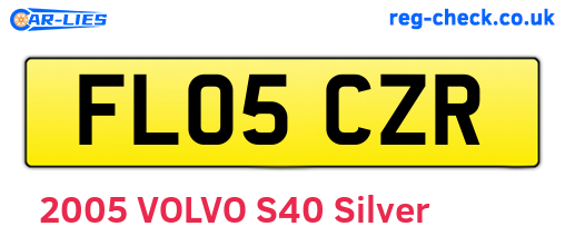 FL05CZR are the vehicle registration plates.