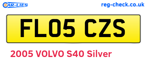 FL05CZS are the vehicle registration plates.