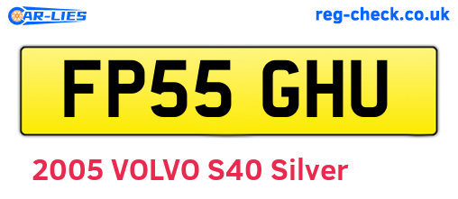 FP55GHU are the vehicle registration plates.