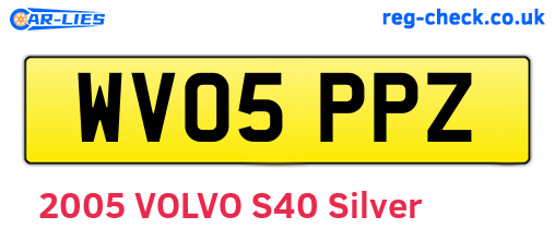 WV05PPZ are the vehicle registration plates.