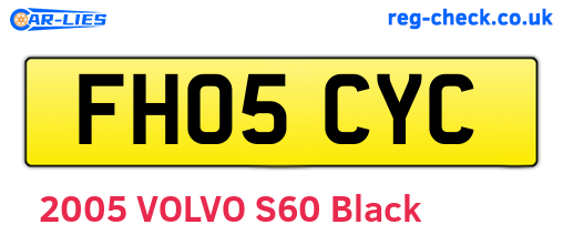 FH05CYC are the vehicle registration plates.