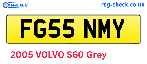 FG55NMY are the vehicle registration plates.