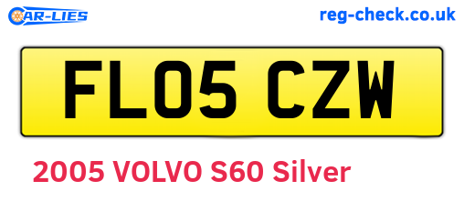 FL05CZW are the vehicle registration plates.