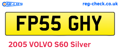 FP55GHY are the vehicle registration plates.