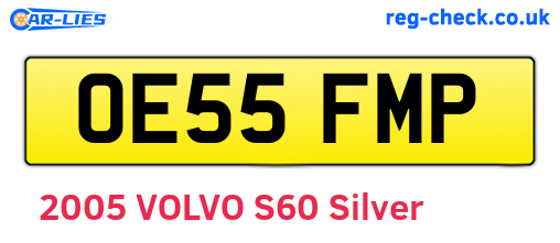 OE55FMP are the vehicle registration plates.
