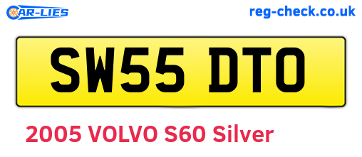 SW55DTO are the vehicle registration plates.