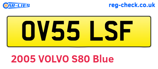 OV55LSF are the vehicle registration plates.