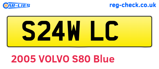 S24WLC are the vehicle registration plates.