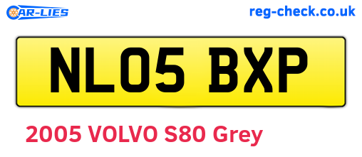 NL05BXP are the vehicle registration plates.
