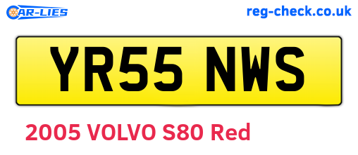 YR55NWS are the vehicle registration plates.