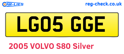 LG05GGE are the vehicle registration plates.
