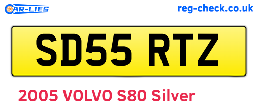 SD55RTZ are the vehicle registration plates.
