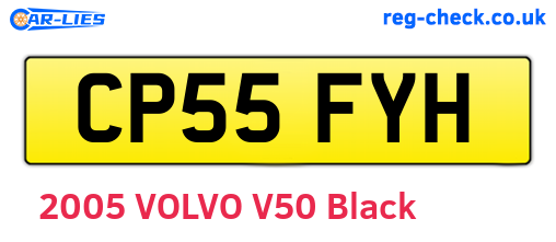 CP55FYH are the vehicle registration plates.
