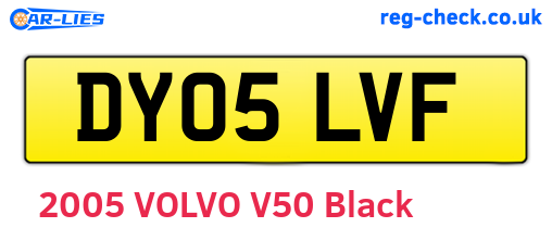 DY05LVF are the vehicle registration plates.