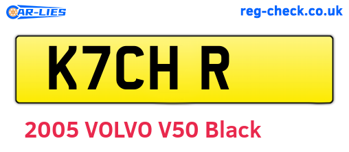 K7CHR are the vehicle registration plates.