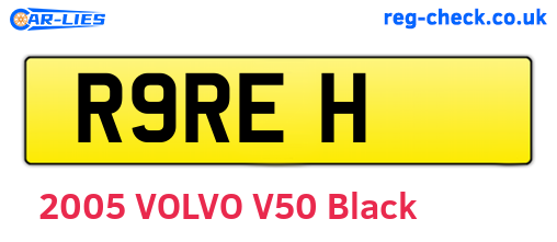 R9REH are the vehicle registration plates.