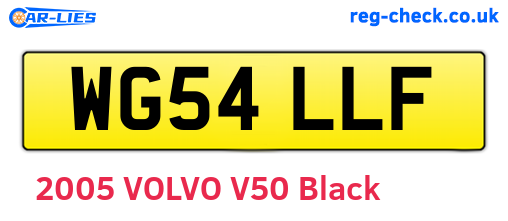 WG54LLF are the vehicle registration plates.
