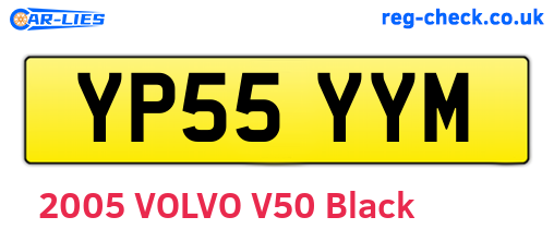 YP55YYM are the vehicle registration plates.