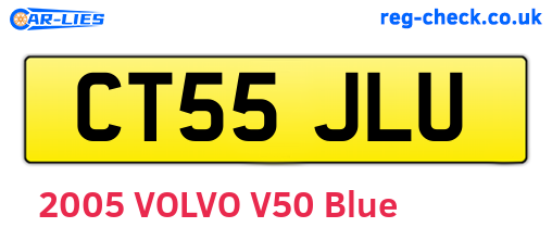 CT55JLU are the vehicle registration plates.